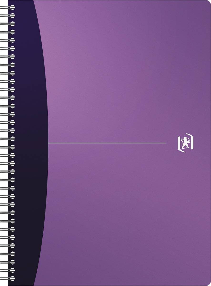 Oxford Office Urban Mix spiraalschrift, 180 bladzijden, ft A4, geruit 5 mm