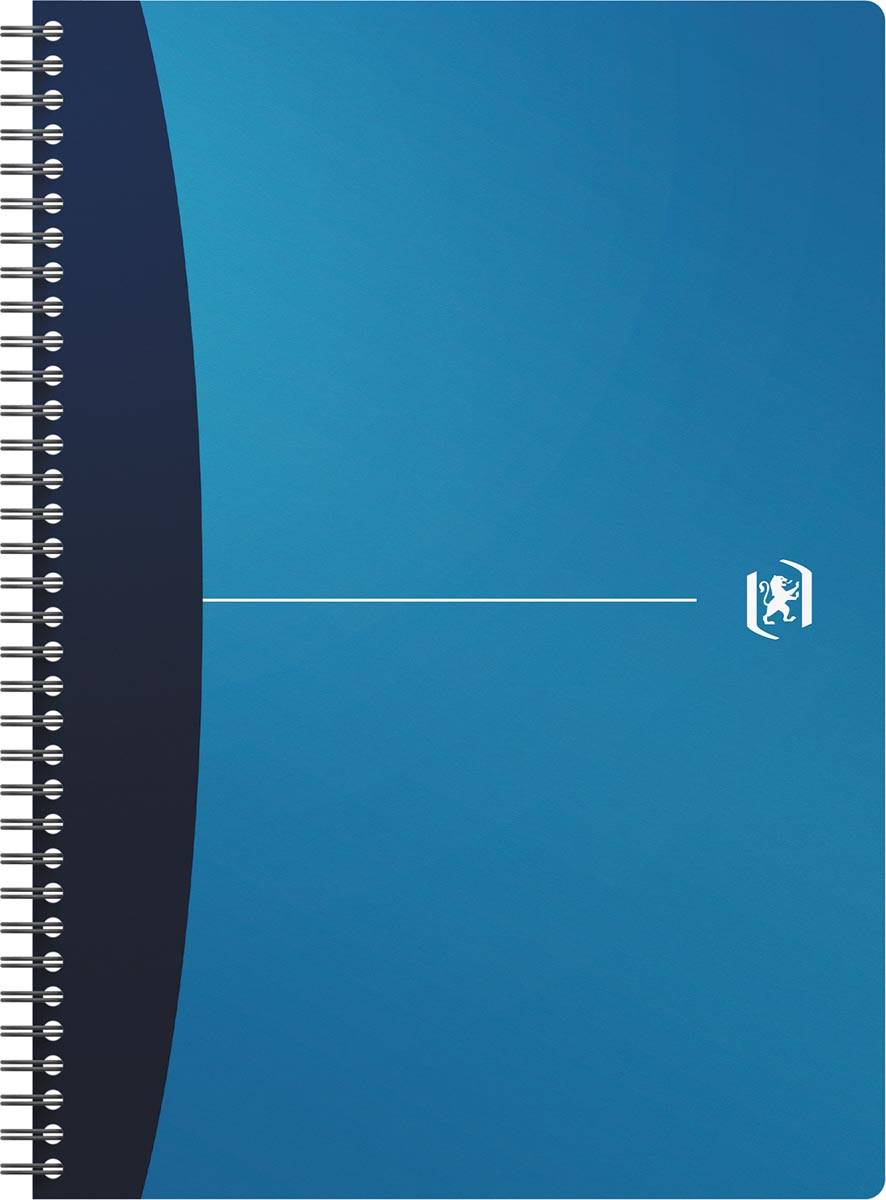 Oxford Office Urban Mix spiraalschrift, 180 bladzijden, ft A4, geruit 5 mm