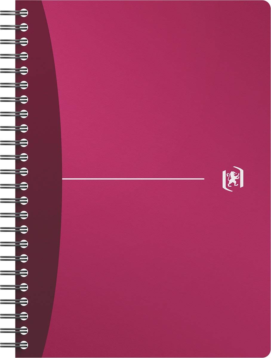 Oxford Office Urban Mix spiraalschrift, 180 bladzijden, ft A5, geruit 5 mm