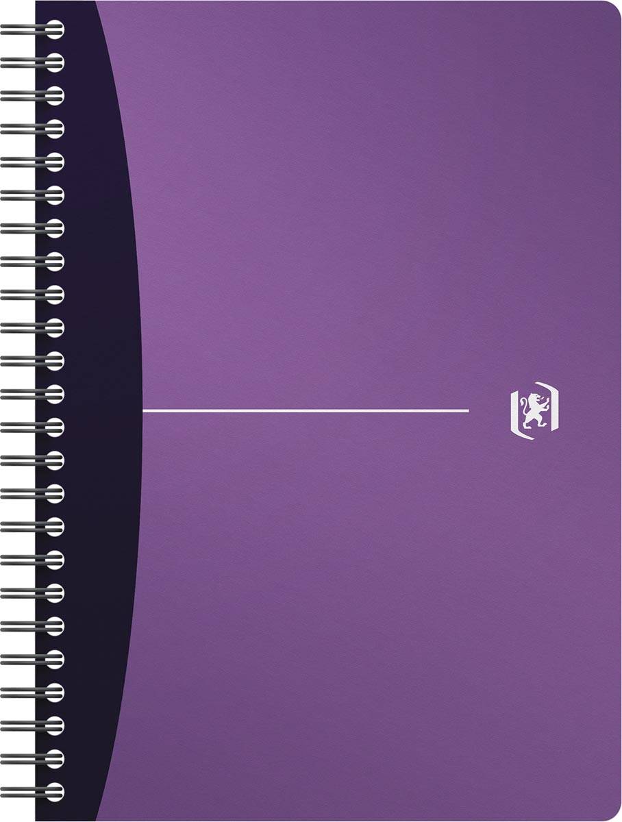 Oxford Office Urban Mix spiraalschrift, 180 bladzijden, ft A5, geruit 5 mm