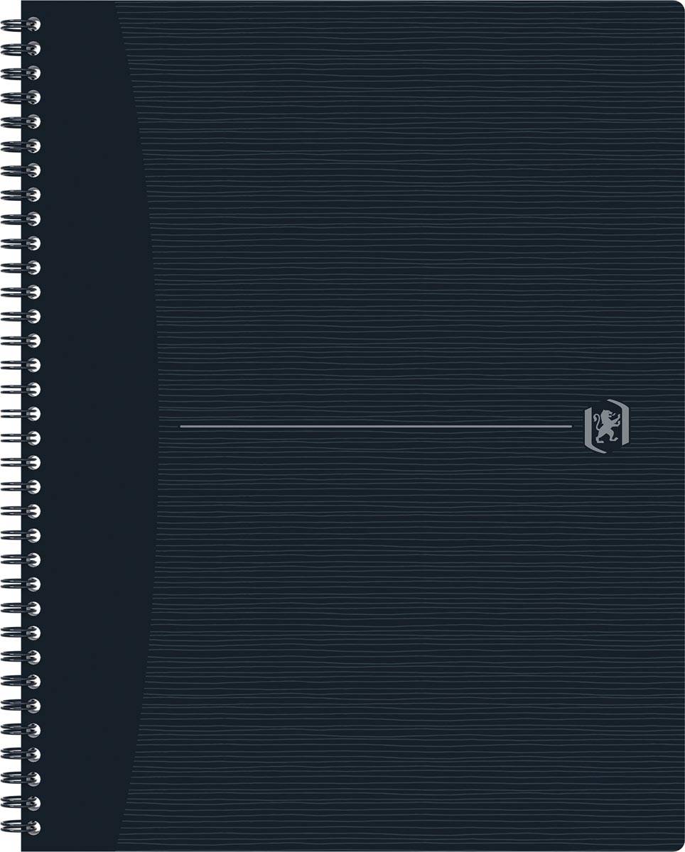 Oxford Origin spiraalschrift, ft A4+, 140 bladzijden, gelijnd, zwart