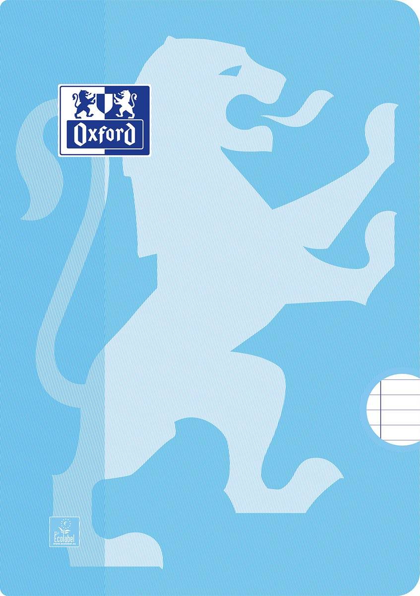 Oxford School schrift, ft A4, 72 bladzijden, met kantlijn, gelijnd, assorti, pak van 3 stuks