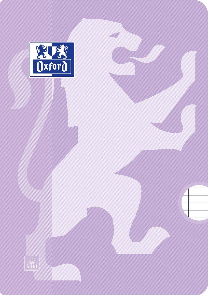 Oxford School schrift, ft A4, 72 bladzijden, met kantlijn, gelijnd, assorti, pak van 3 stuks