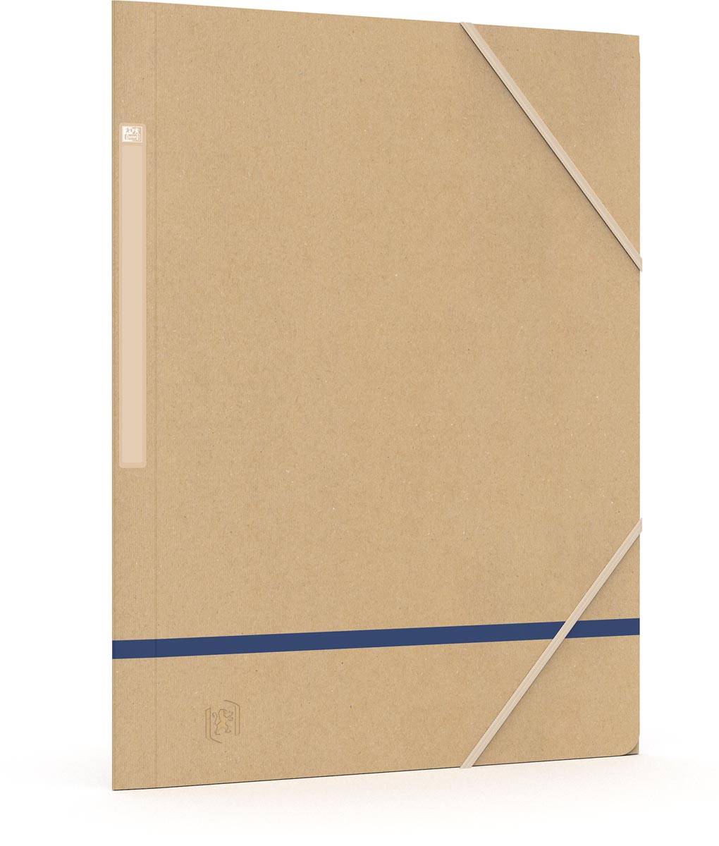 Oxford Touareg elastomap, uit karton, ft A4, naturel en geassorteerde kleuren, pak van 5 stuks