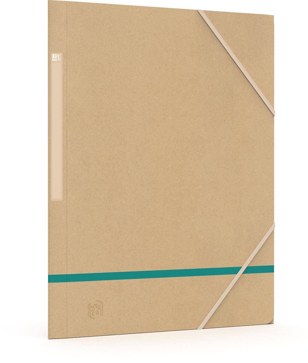 Oxford Touareg elastomap, uit karton, ft A4, naturel en geassorteerde kleuren, pak van 5 stuks
