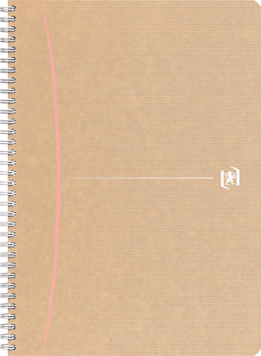 Oxford Touareg spiraalschrift, 180 bladzijden, ft A4, geruit 5 mm, geassorteerde kleuren