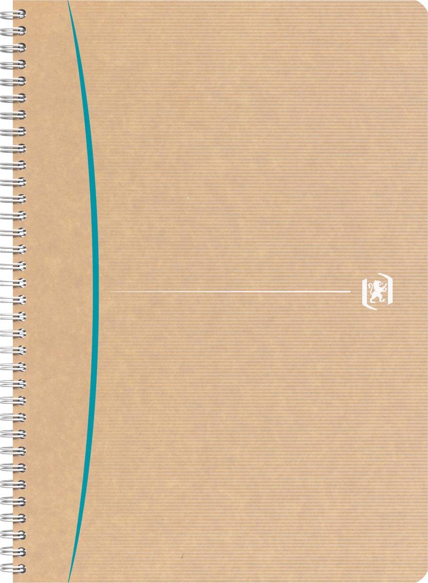 Oxford Touareg spiraalschrift, 180 bladzijden, ft A4, geruit 5 mm, geassorteerde kleuren