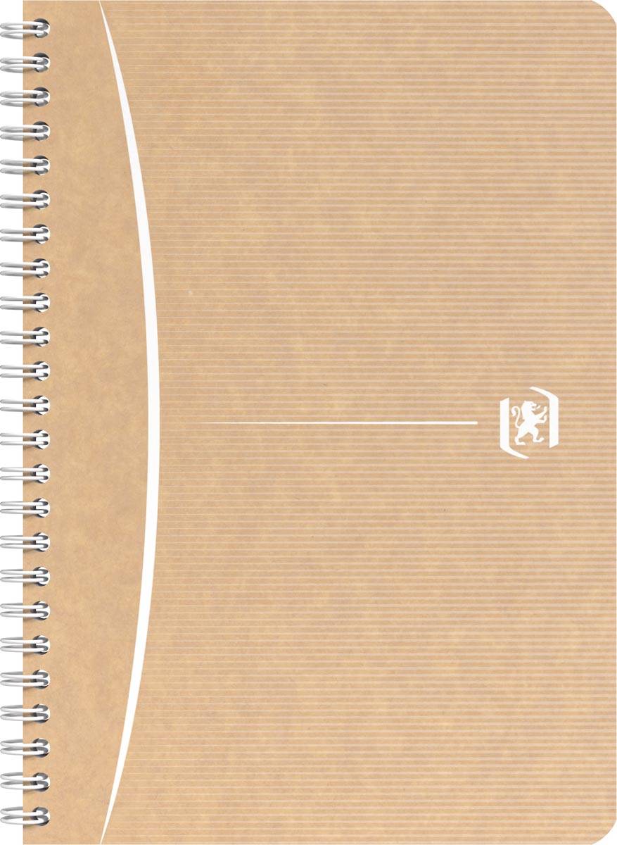 Oxford Touareg spiraalschrift, 180 bladzijden, ft A5, geruit 5 mm, geassorteerde kleuren