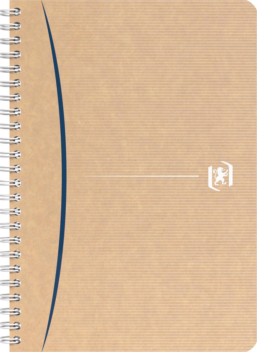 Oxford Touareg spiraalschrift, 180 bladzijden, ft A5, geruit 5 mm, geassorteerde kleuren