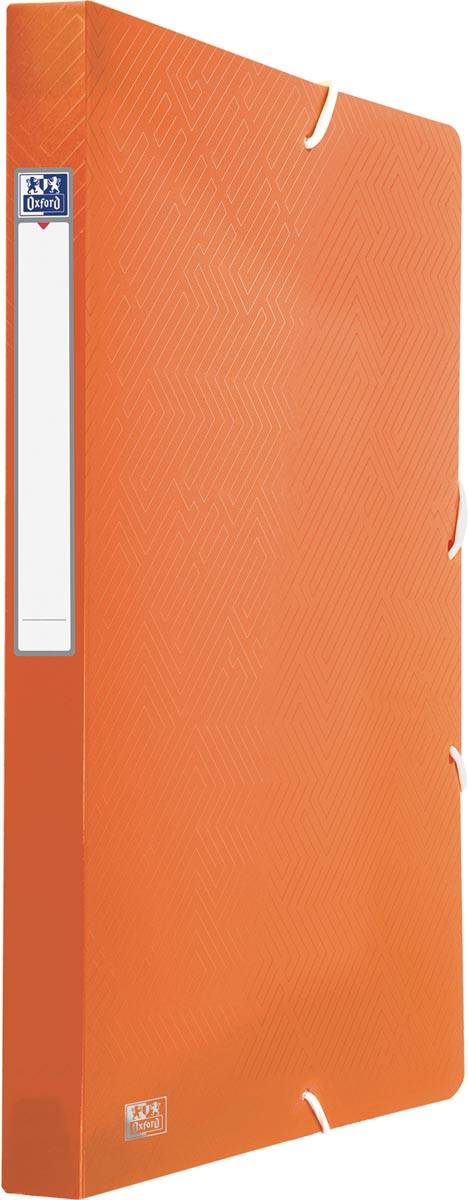 Oxford Urban elastobox uit PP, formaat 24 x 32 cm, rug van 2,5 cm, geassorteerde transparante kleuren