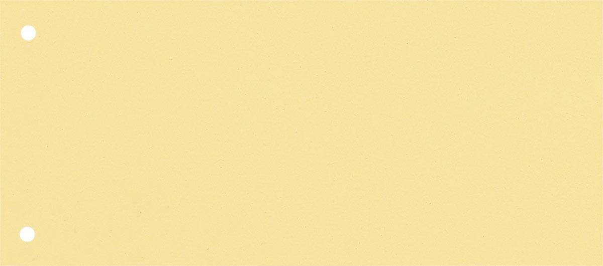 Oxford verdeelstroken 24 x 10,5 cm, 2-gaats, geel, 100 stuks