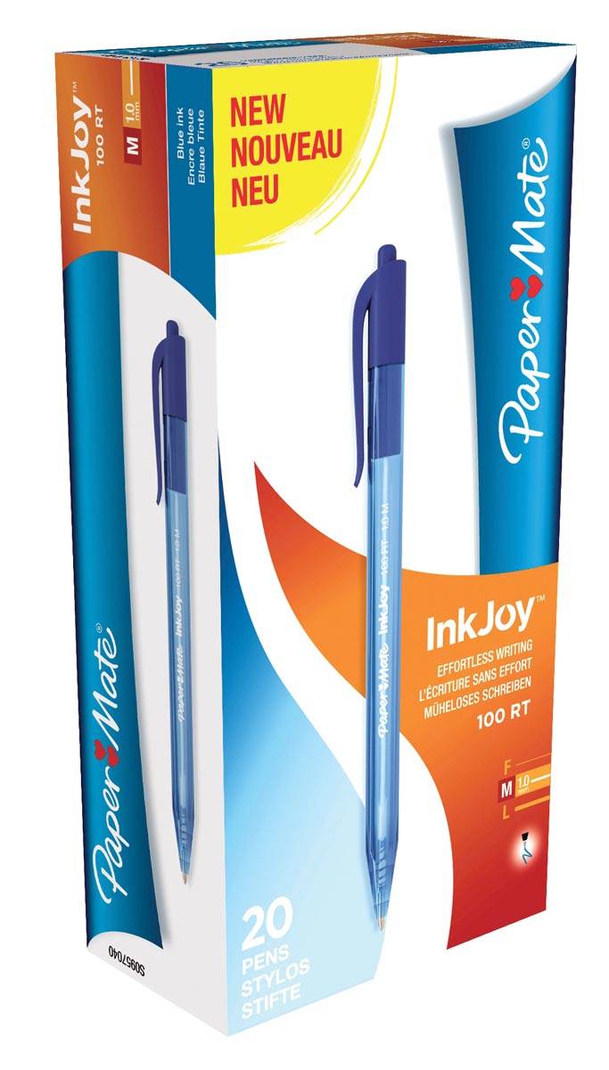 Paper Mate balpen InkJoy 100 RT blauw