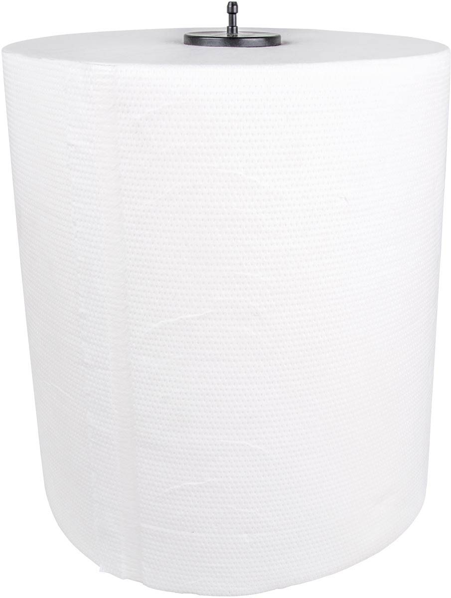 Papieren handdoeken Matic voor dispenser, 2-laags, wit, 140 m, pak van 6 rollen
