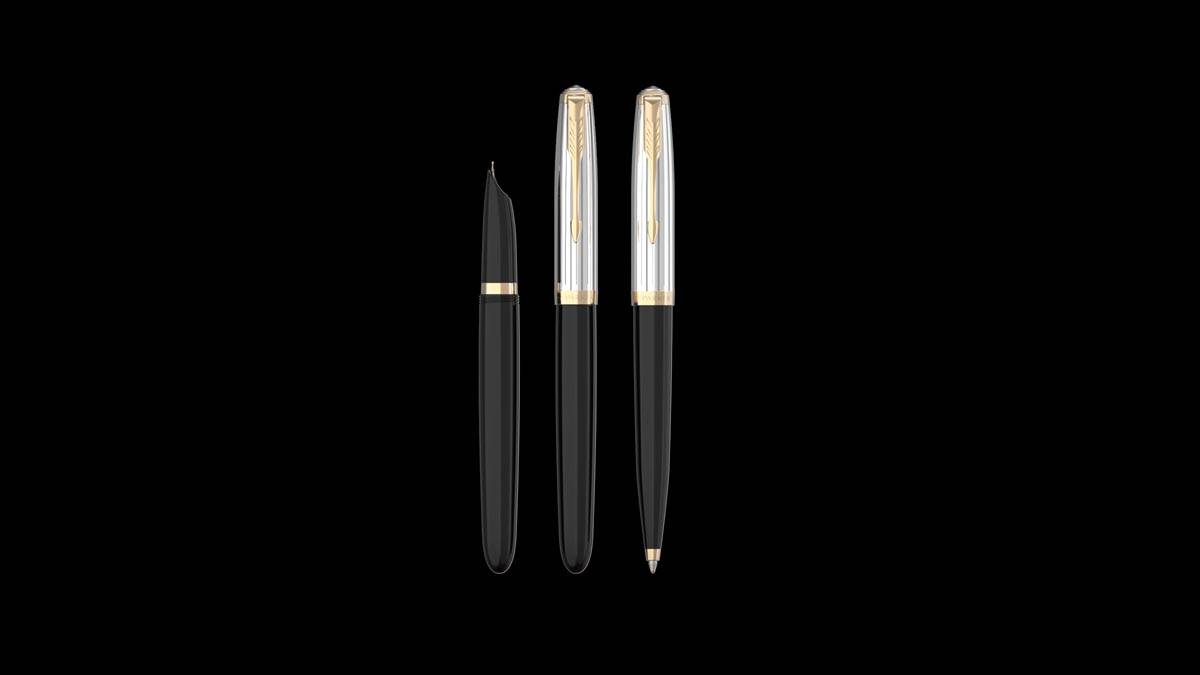 Parker 51 Premium vulpen fijn, zwart GT