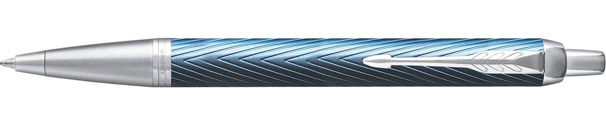 Parker IM Premium balpen, medium, in giftbox, Blue (blauw/zilver)