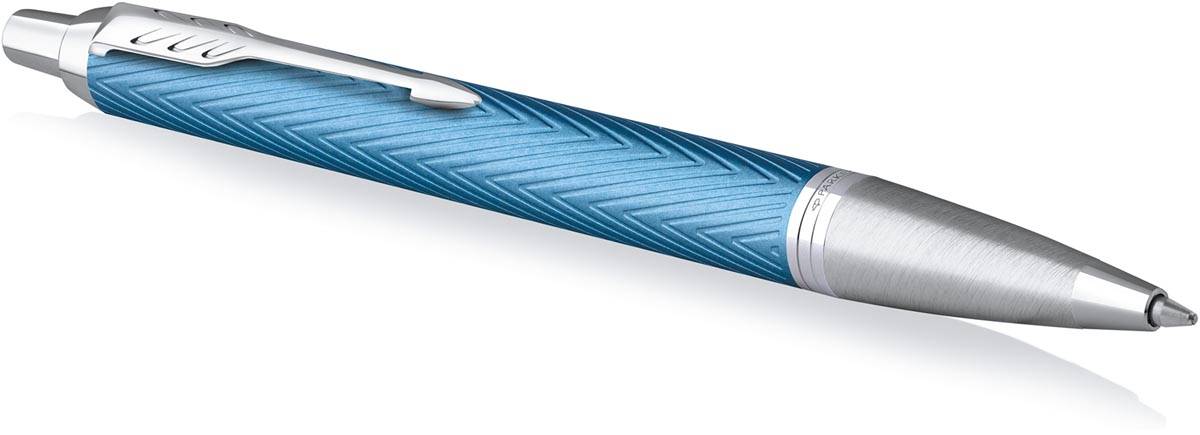 Parker IM Premium balpen, medium, in giftbox, Blue (blauw/zilver)