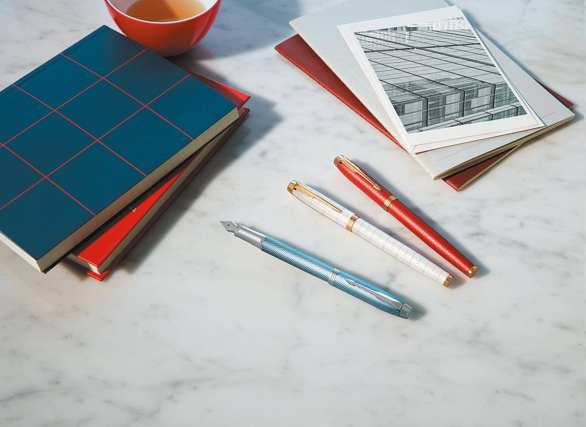Parker IM Premium balpen, medium, in giftbox, Blue (blauw/zilver)