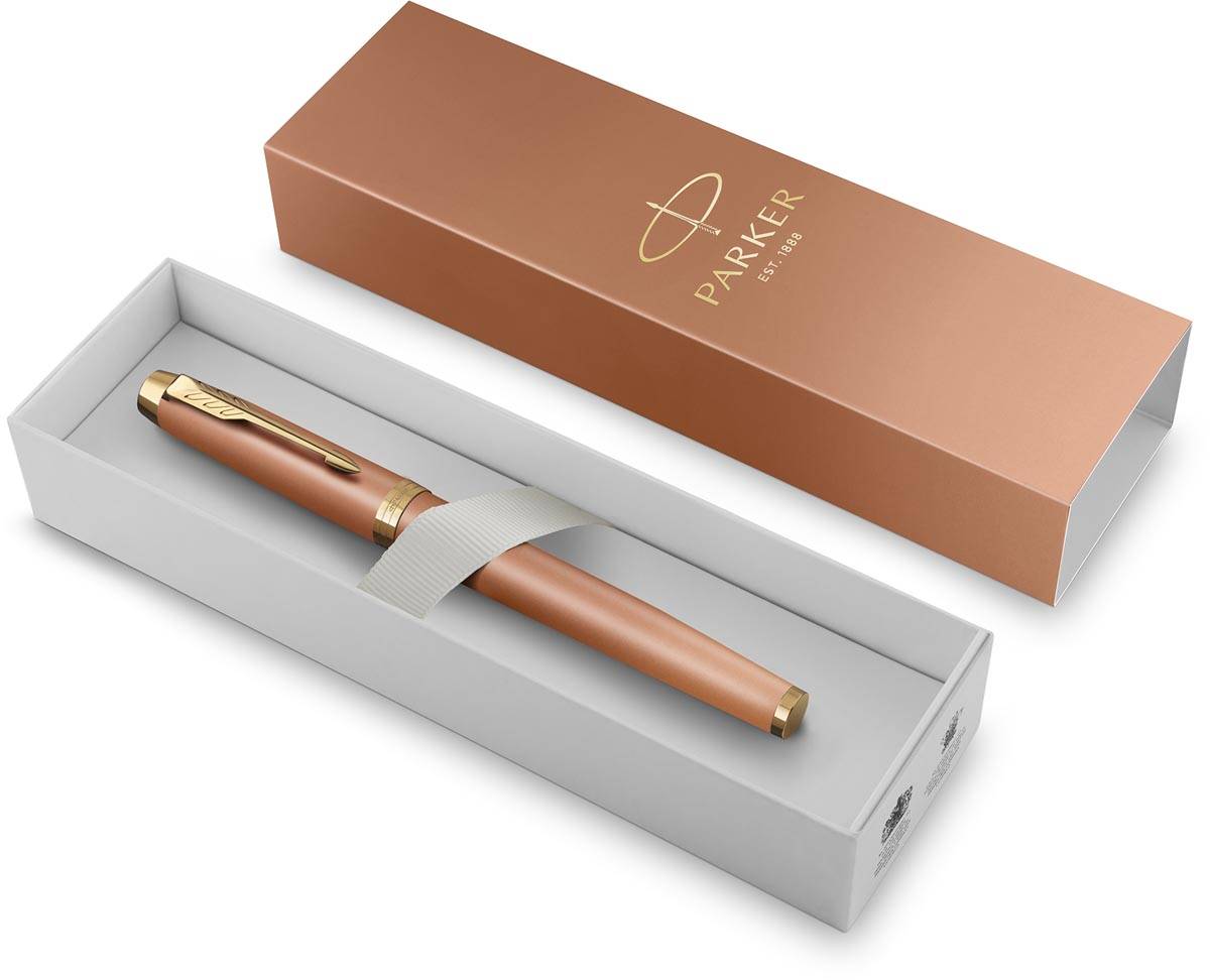 Parker IM Rituals roller, oranje GT, fijn, giftbox