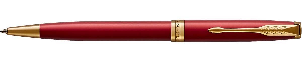 Parker Sonnet balpen, rood/goud, medium, in giftbox
