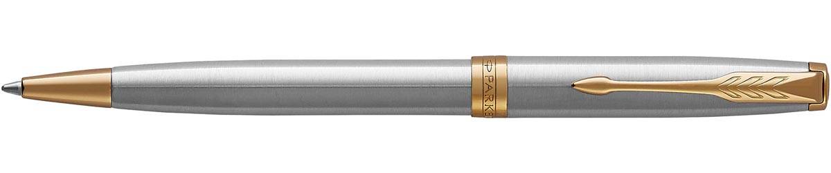 Parker Sonnet balpen, Stainless Steel GT, medium, in giftbox