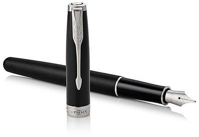Parker Sonnet vulpen, Matte Black CT, medium, in giftbox