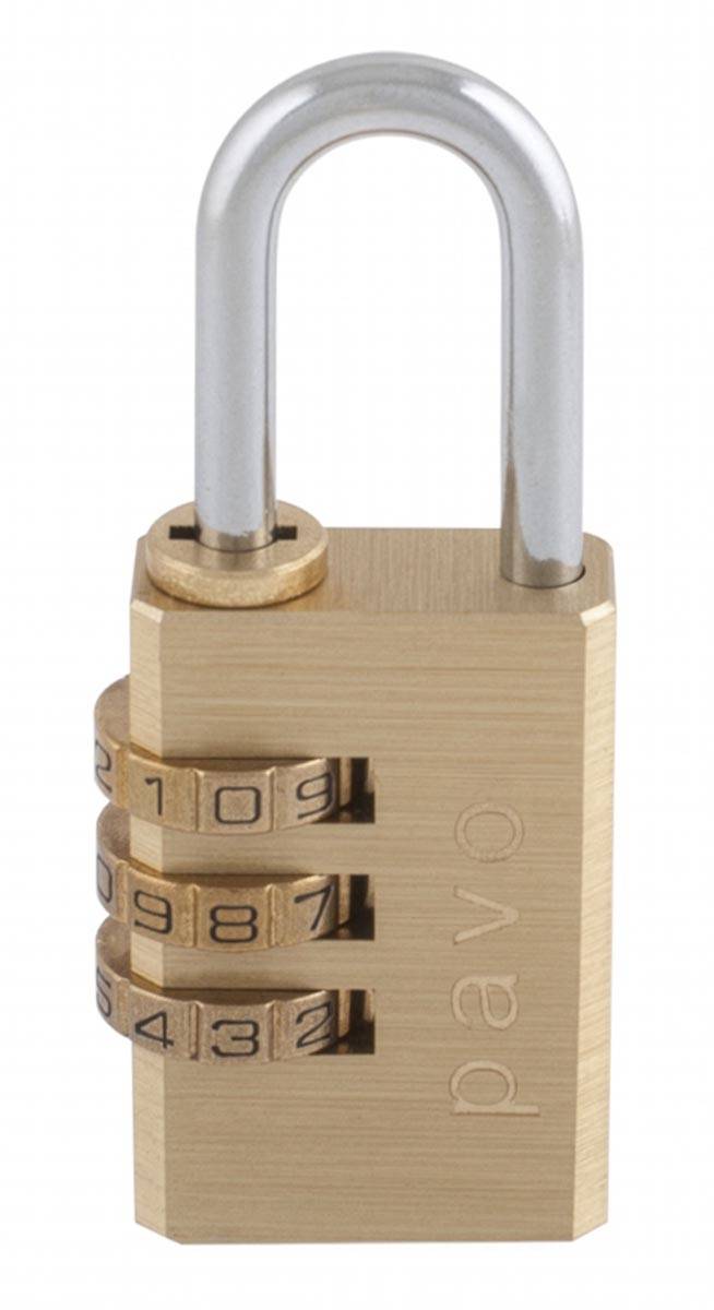 Pavo hangslot 28 mm, met cijferslot