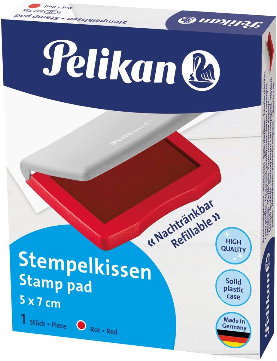 Pelikan Stempelkussen ft 5 x 7 cm, rood