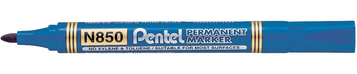 Pentel permanente marker N850-C, blauw