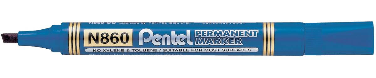 Pentel permanente marker N860-C, blauw