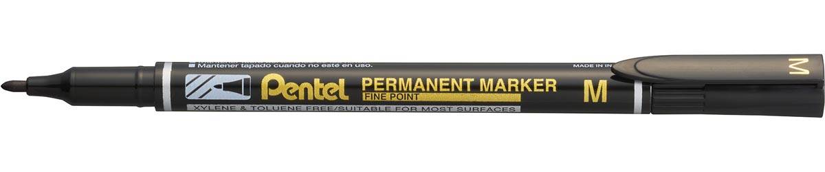 Pentel permanente marker NM470-A, zwart