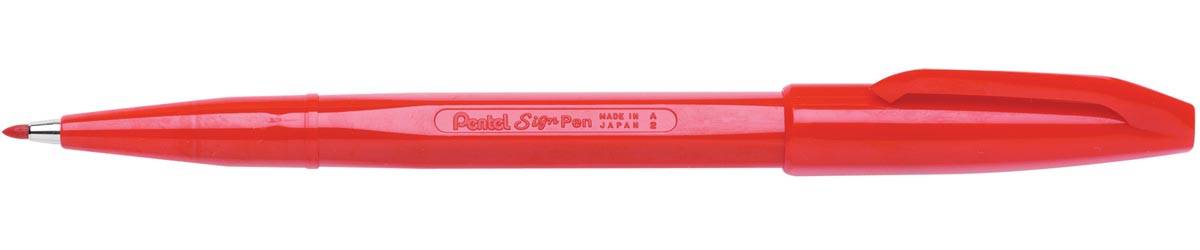 Pentel Sign Pen S520, blister van 4 stuks in geassorteerde kleuren