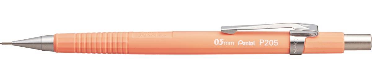 Pentel vulpotlood voor potloodstiften: 0,5 mm, pastel oranje houder