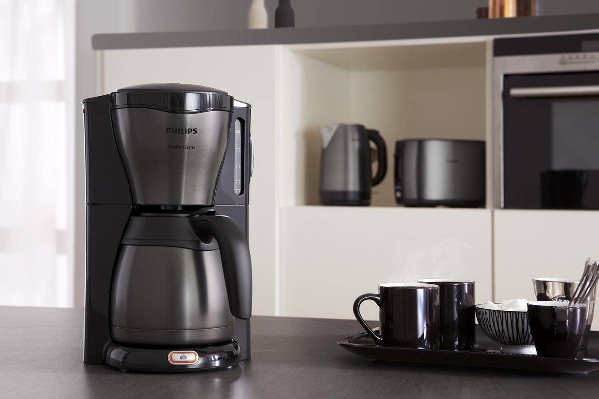 Philips koffiezetapparaat Café Gaia met thermoskan