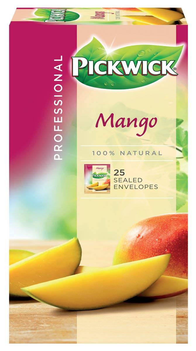 Pickwick thee, mango, pak van 25 zakjes