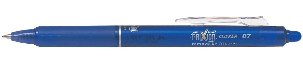 Pilot intrekbare roller FriXion Ball Clicker, medium punt, 0,7 mm, blauw