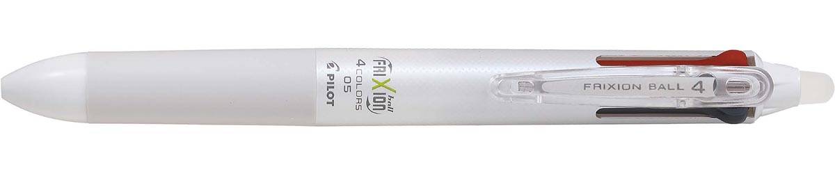 Pilot roller Frixion Ball 4-kleurenroller, fijn, klassieke inktkleuren, wit lichaam