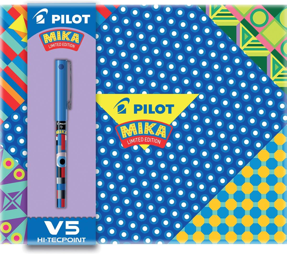 Pilot roller Hi-Tecpoint Mika Limited Edition, geschenkdoos met 6 rollers