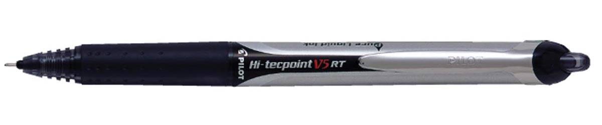 Pilot Roller Hi-Tecpoint V5 RT Retractable, schrijfbreedte 0,25 mm, zwart