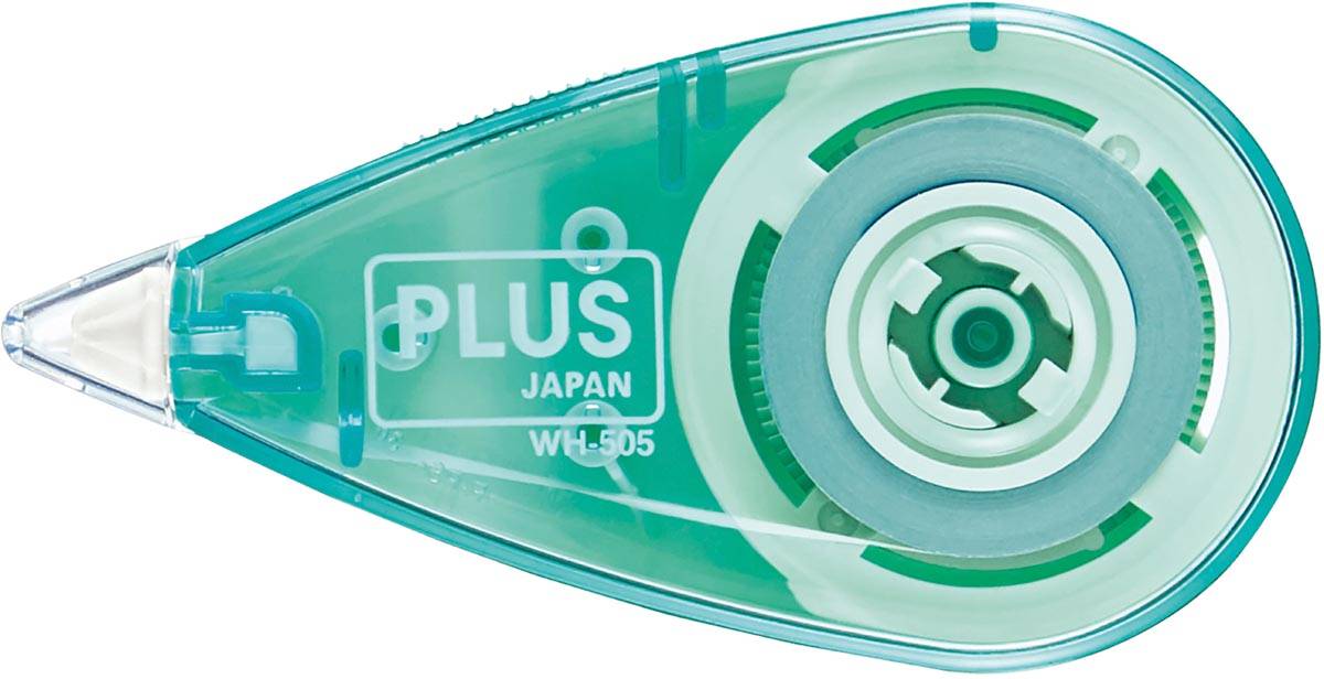 Plus correctieroller Mini Pastel, 6 m x 5 mm, display van 50 stuks in geassorteerde kleuren