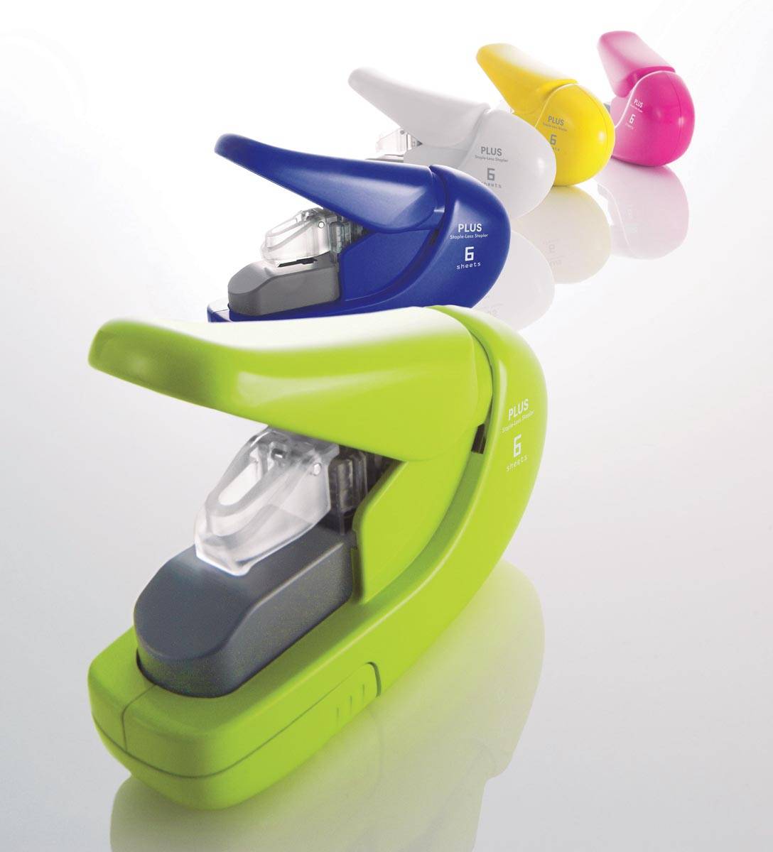 Plus nietloze nietmachine, blauw