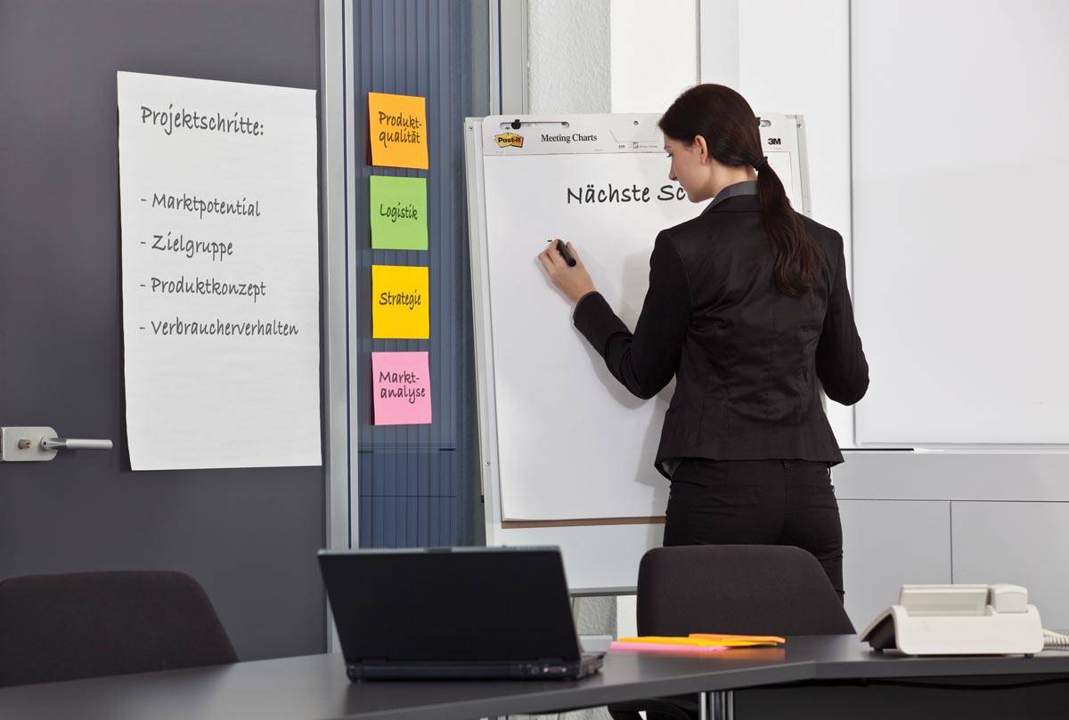 Post-it meeting chart, ft 63,5 x 77,5 cm, blanco, 30 vel, pak van 2 blokken