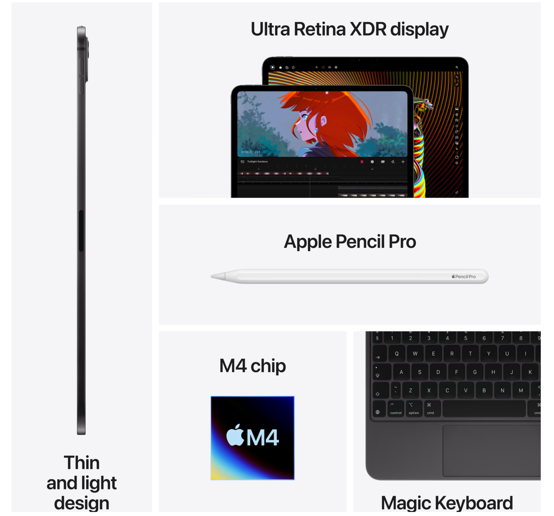 Apple iPad Pro (2024) 13 inch 1TB Wifi + 5G Zwart