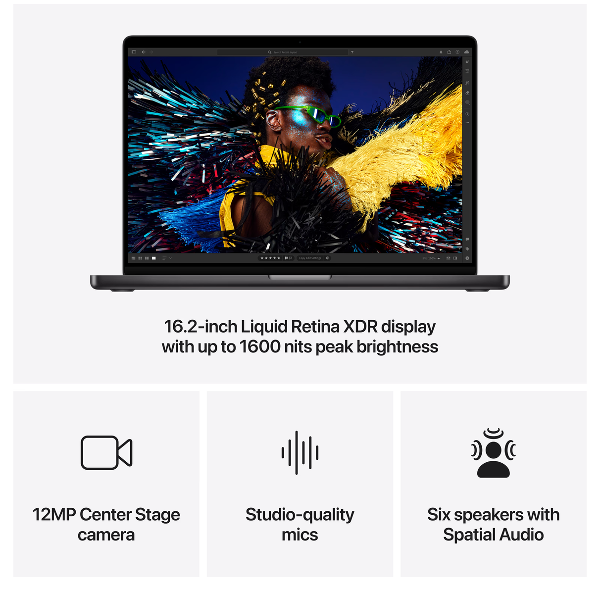 Apple MacBook Pro 16 inch (2024) M4 Max (14 core CPU/32 core GPU) 36GB/1TB Spacezwart QWERTY