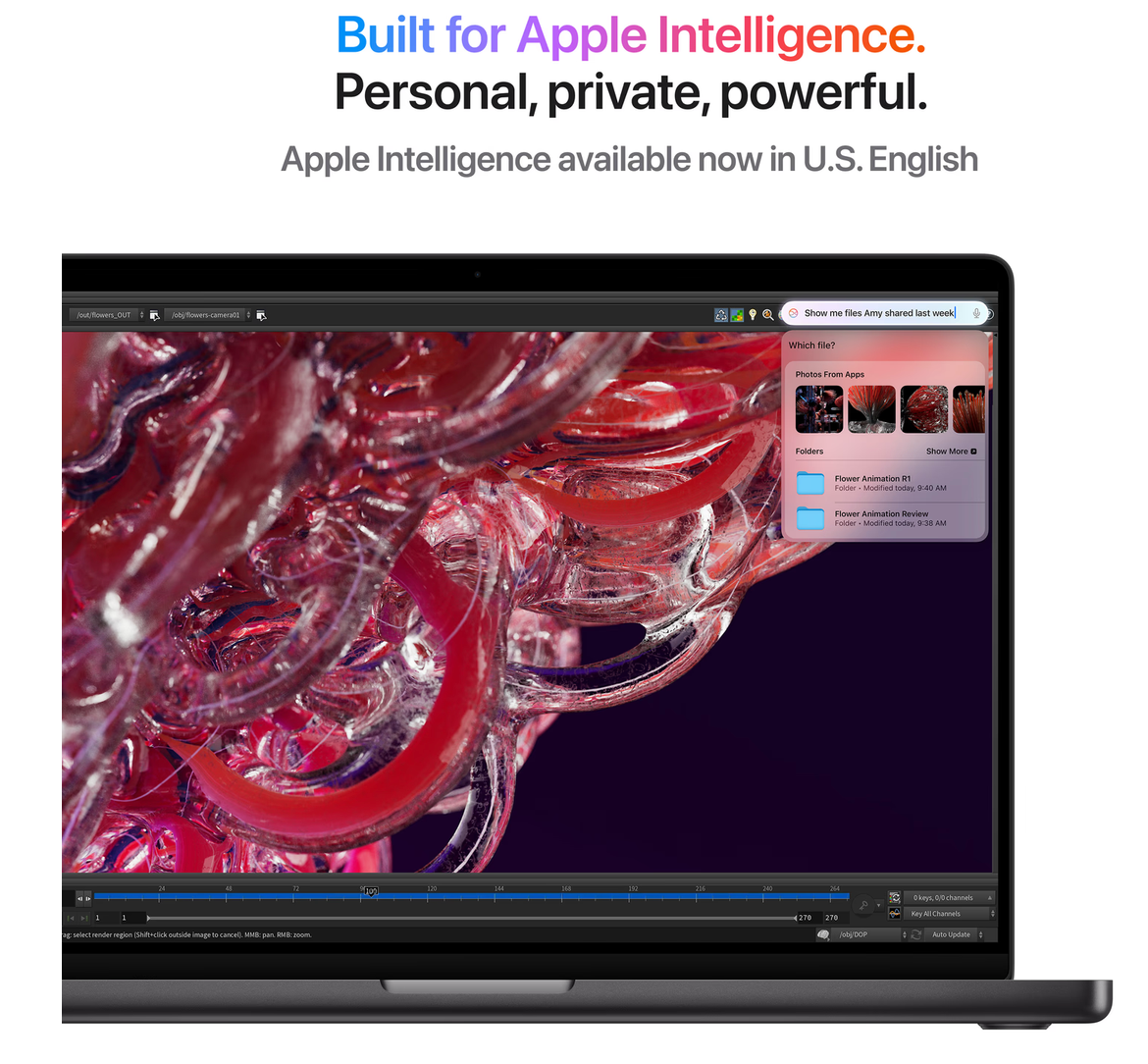 Apple MacBook Pro 16 inch (2024) M4 Pro (14 core CPU/20 core GPU) 24GB/512GB Spacezwart QWERTY