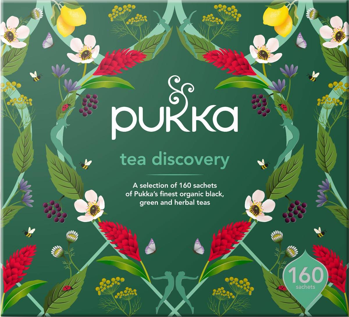 Pukka thee bio, Discovery Box, geassorteerde smaken, doos van 160 stuks