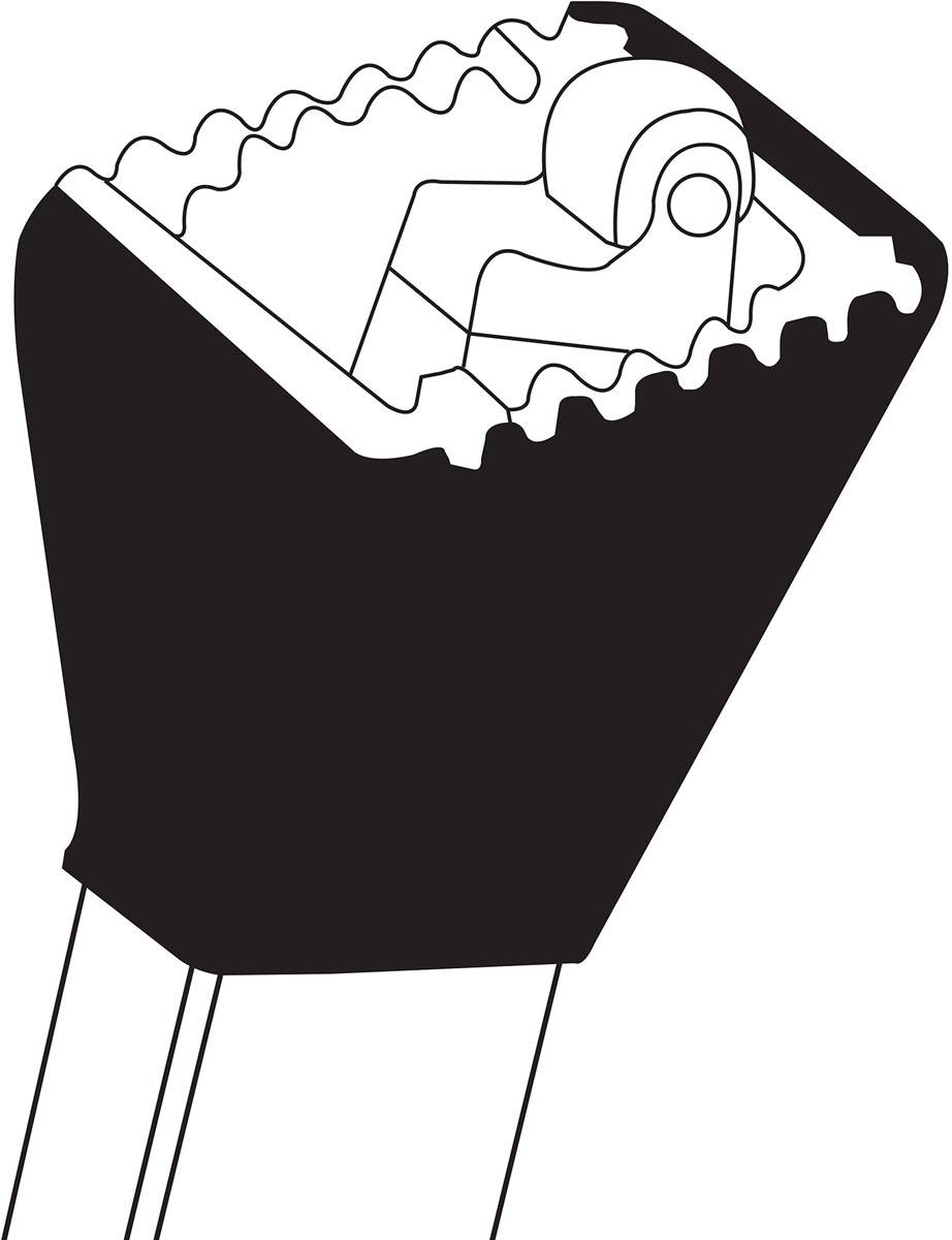 Q-CONNECT aluminum ladder, 2 treden