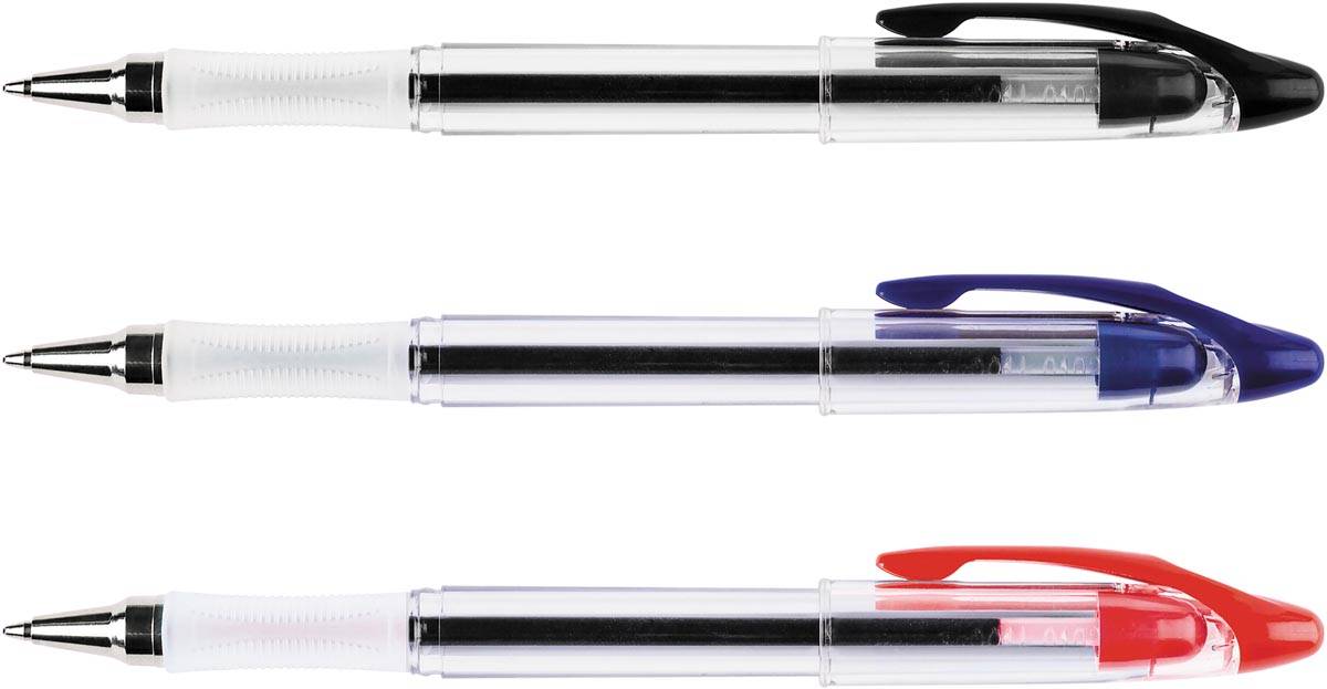 Q-CONNECT balpen Delta, 0,7 mm, medium rood