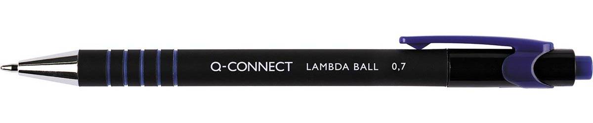 Q-CONNECT balpen Lambda, 0,5 mm, medium punt, blauw