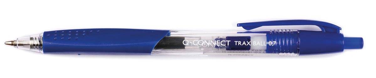 Q-CONNECT balpen, met grip, medium punt, blauw