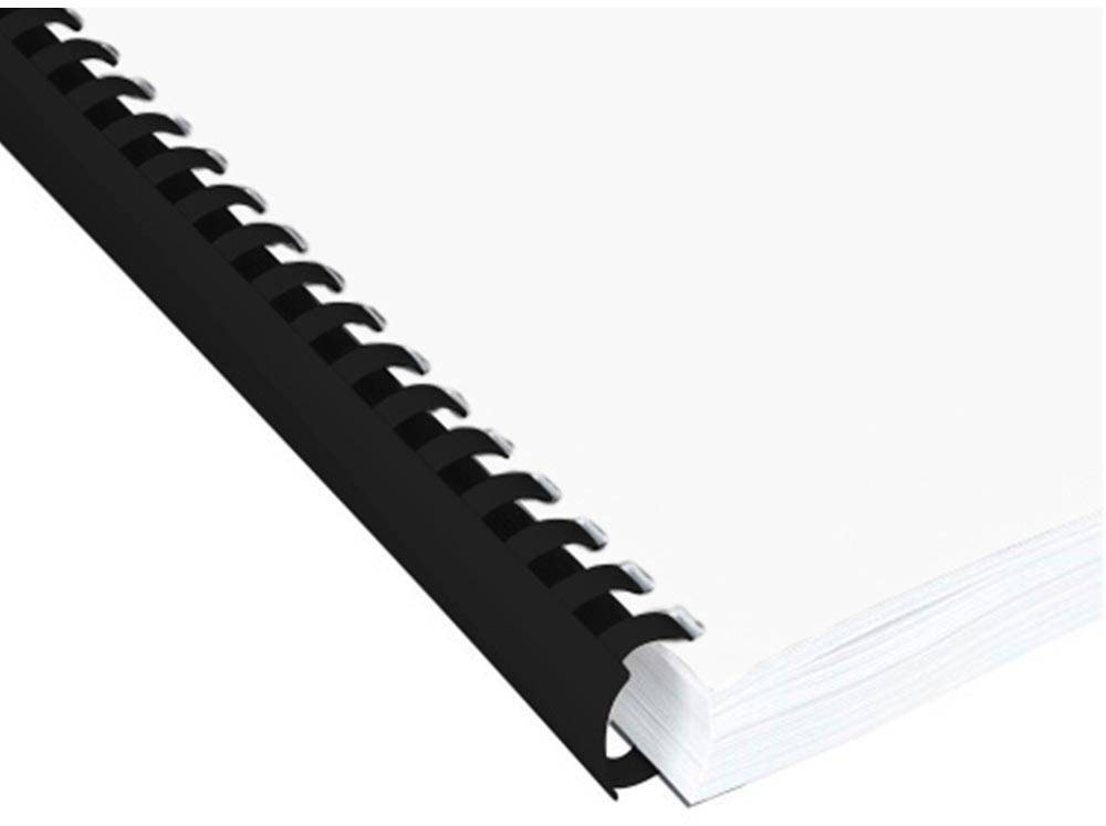 Q-CONNECT bindrug 18mm 21 rings 50 stuks zwart